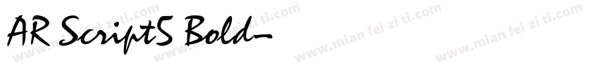 AR Script5 Bold字体转换